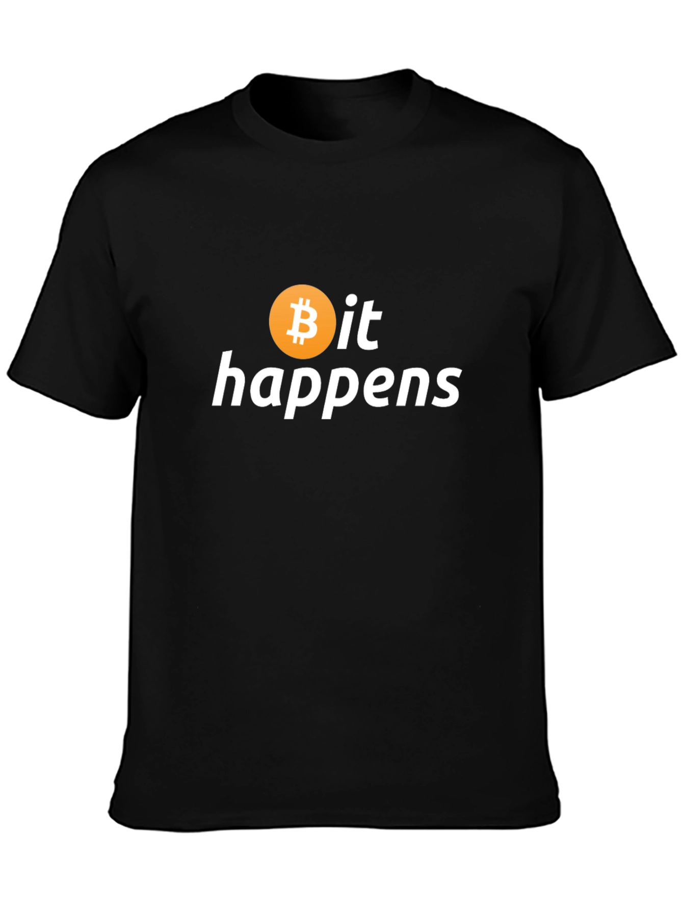 Bitcoin It Happens Black T-Shirt