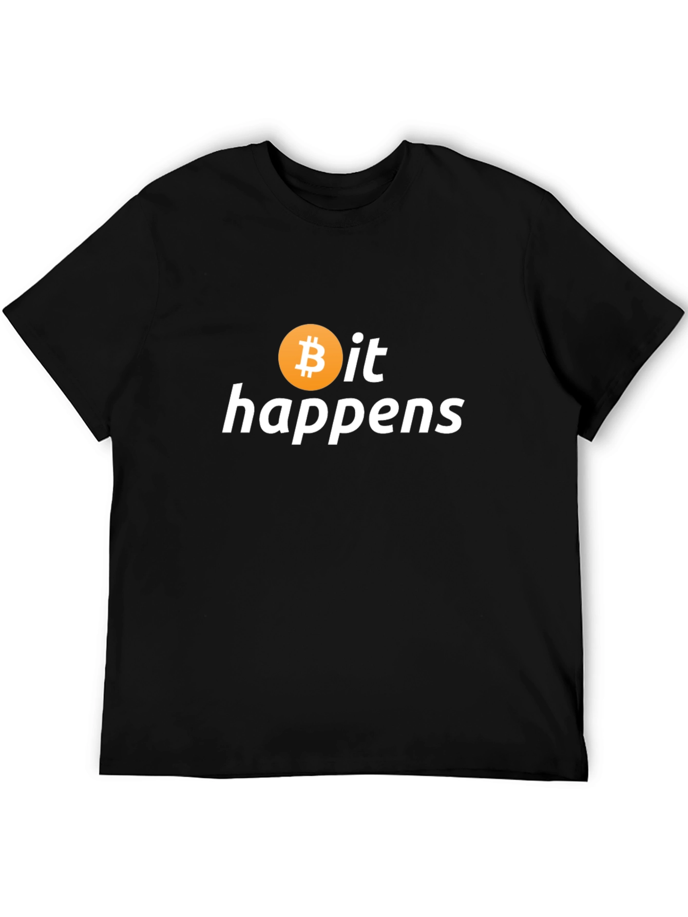 Bitcoin It Happens Black T-Shirt