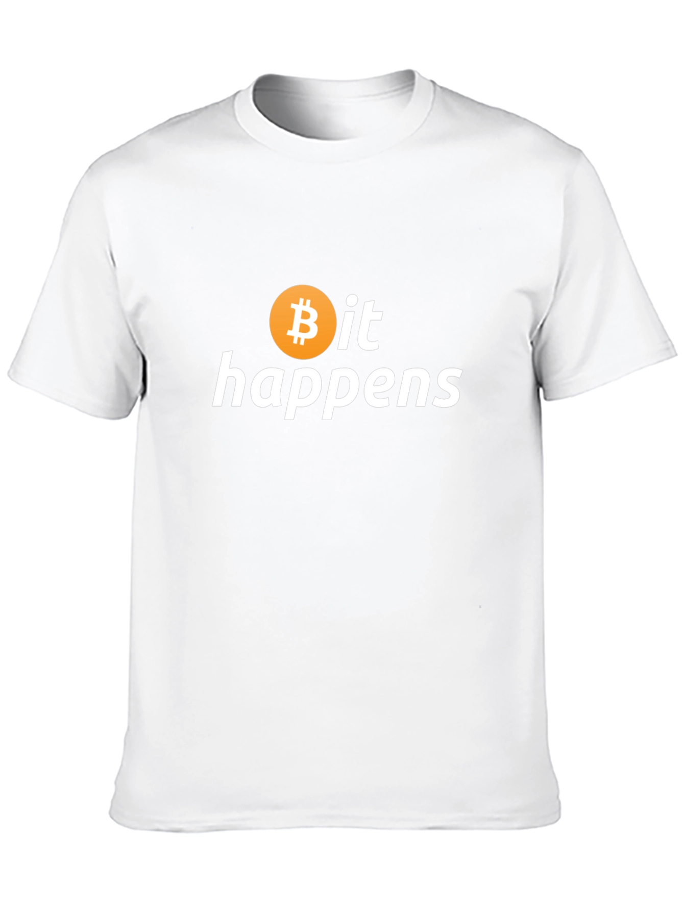 Bitcoin It Happens Black T-Shirt