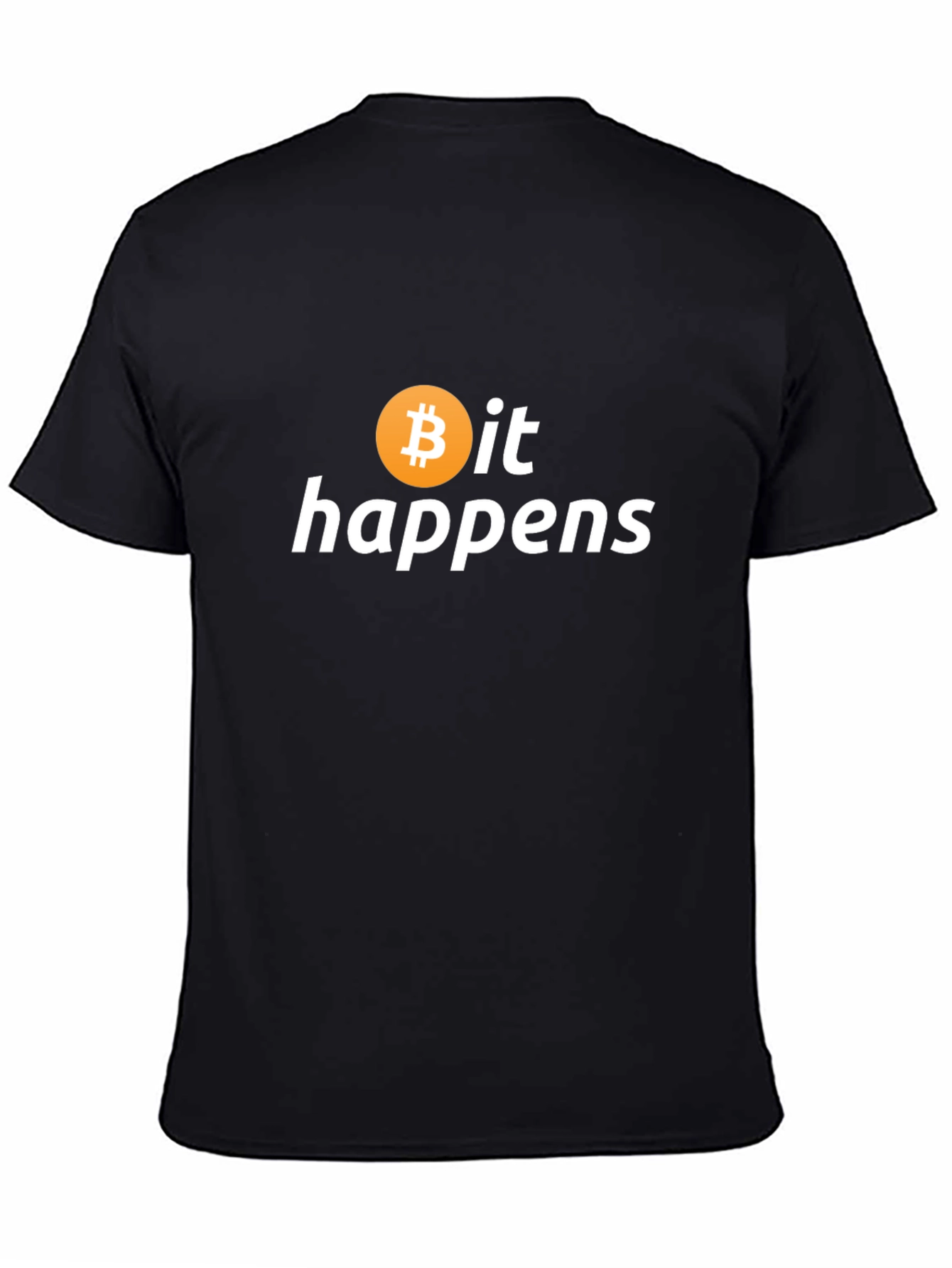 Bitcoin It Happens Black T-Shirt