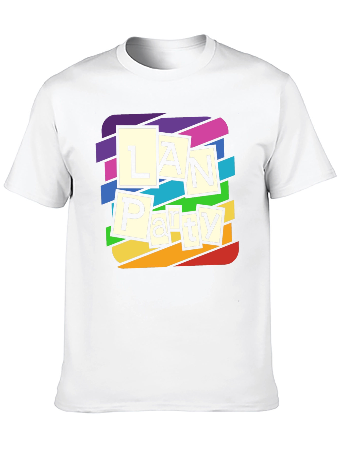 LAN Party Rainbow T-Shirt - Gamer Tee