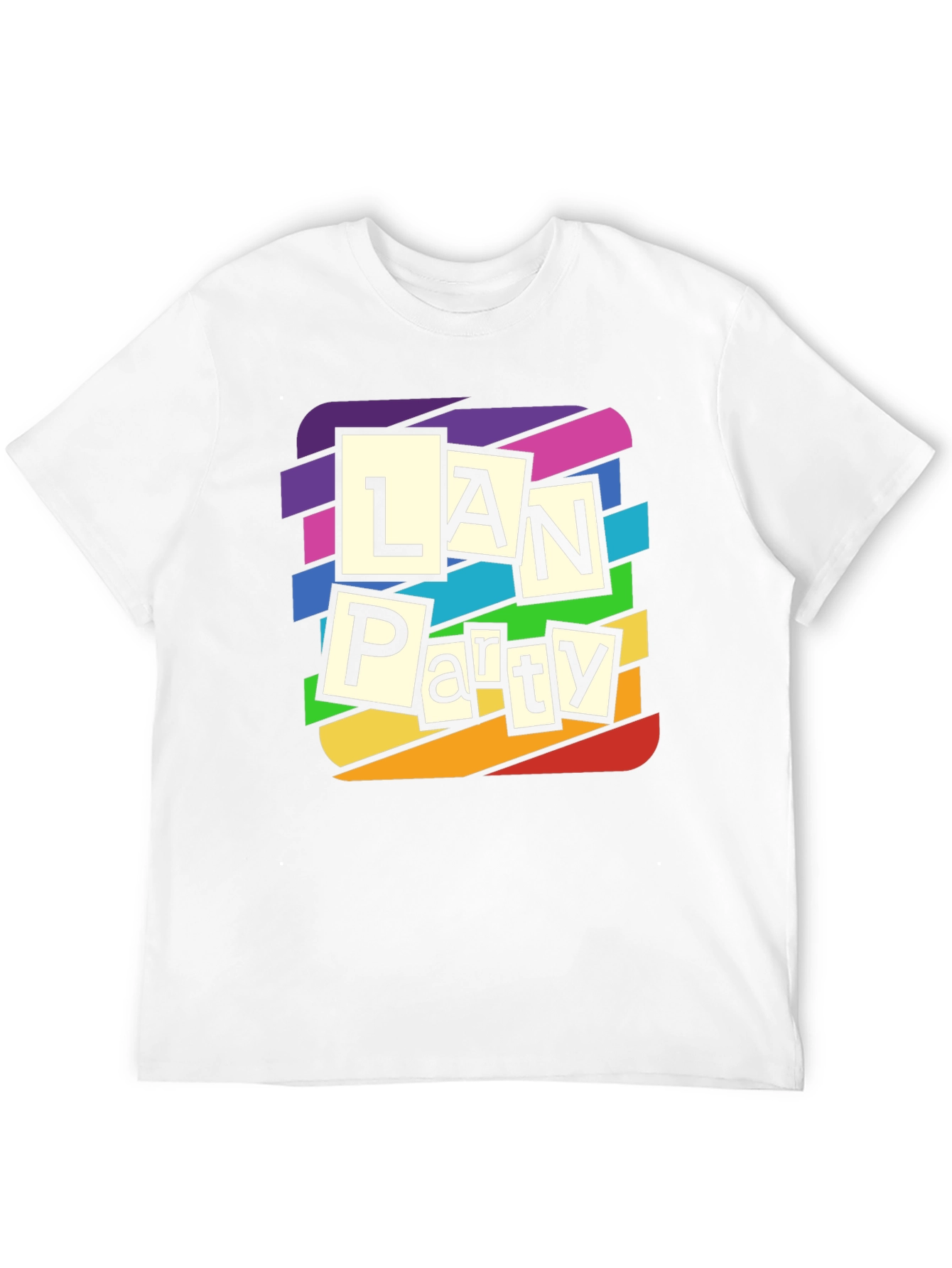 LAN Party Rainbow T-Shirt - Gamer Tee