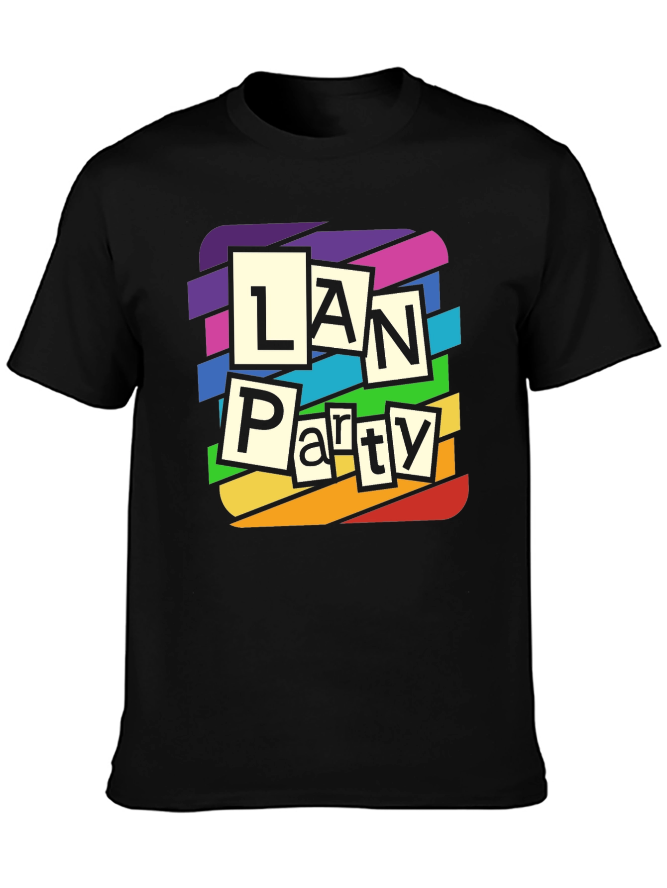 LAN Party Rainbow T-Shirt - Gamer Tee