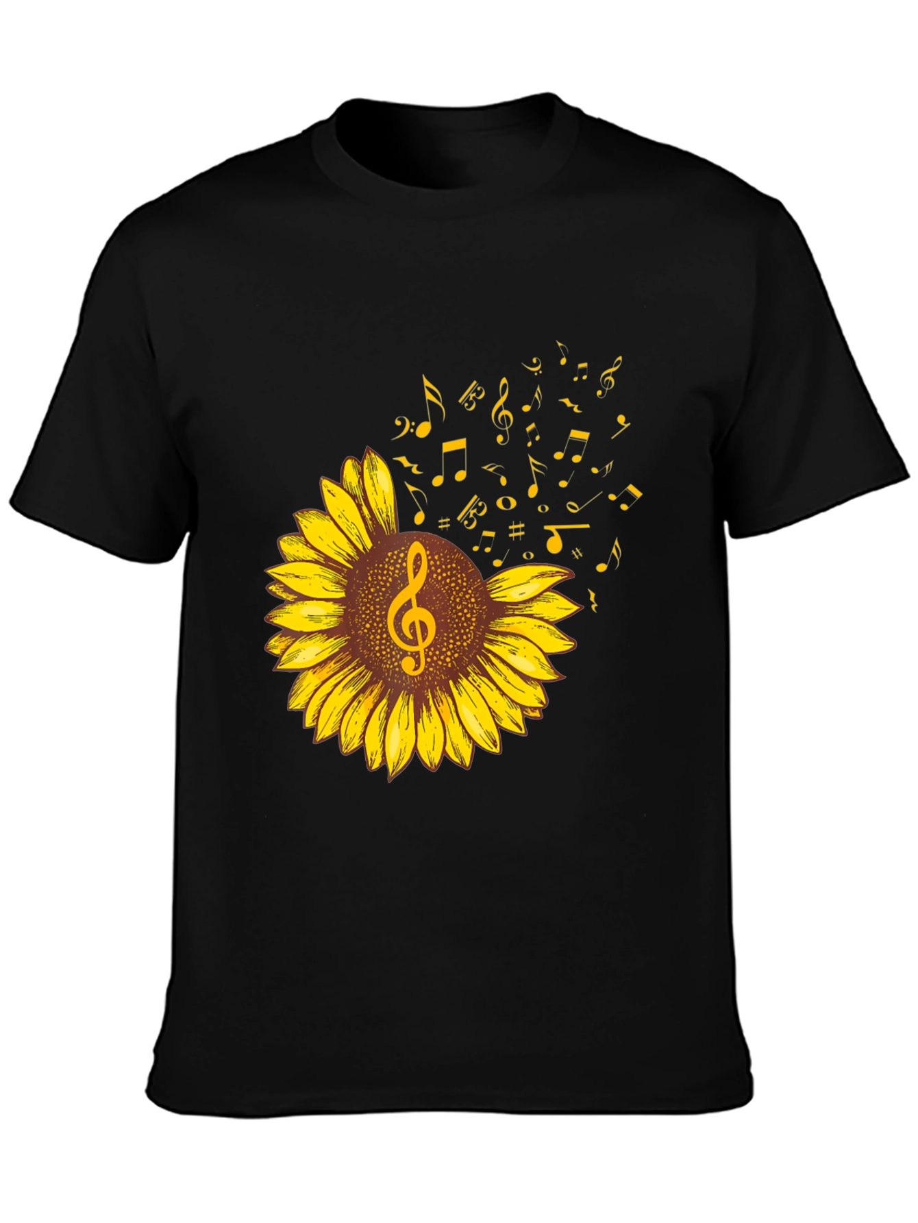 Musical Sunflower Graphic Tee