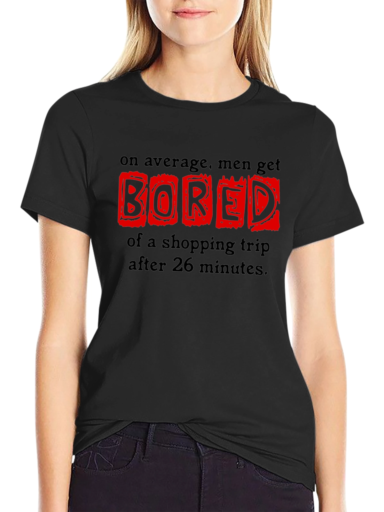 Mens Shopping Trip Boredom Graphic Tee