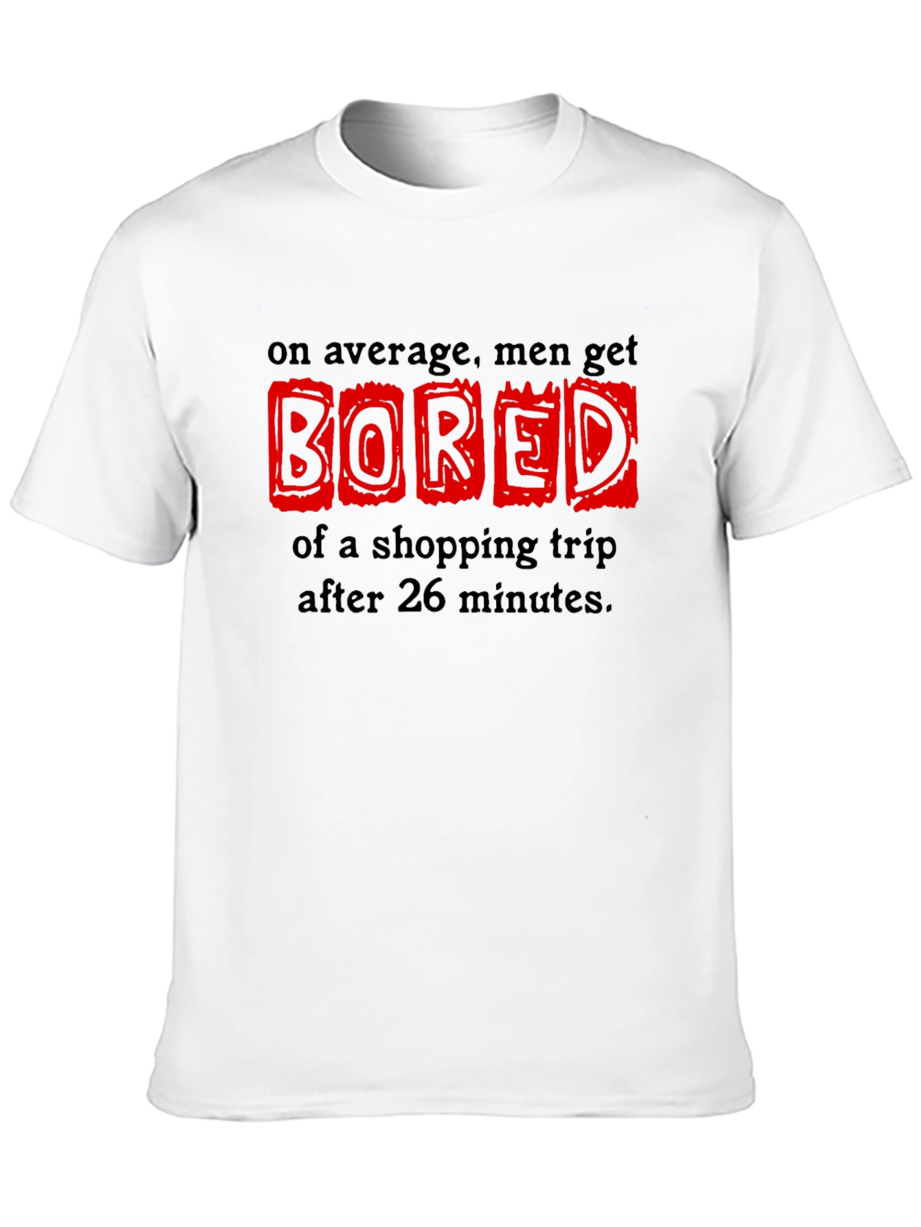 Mens Shopping Trip Boredom Graphic Tee