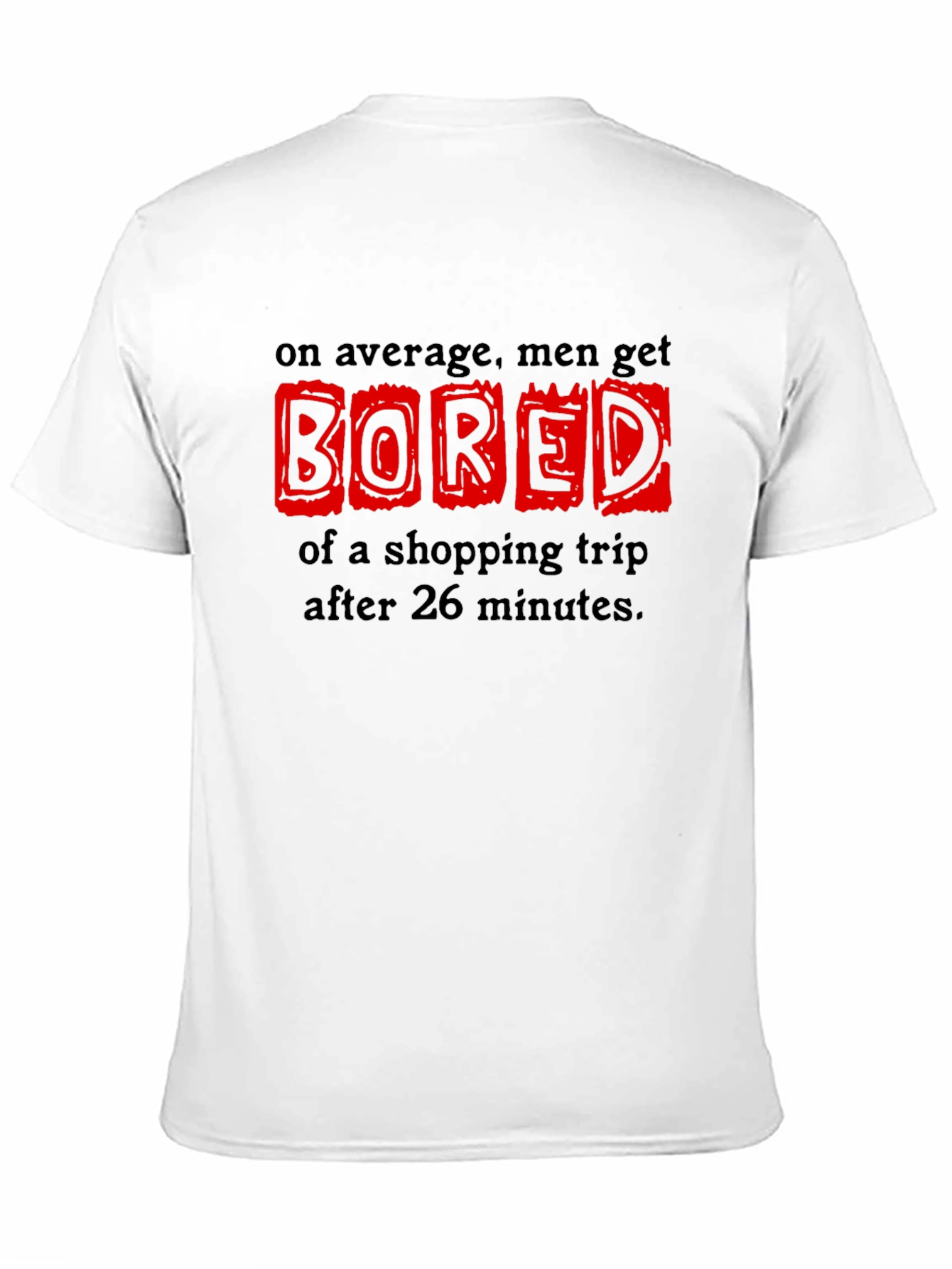 Mens Shopping Trip Boredom Graphic Tee