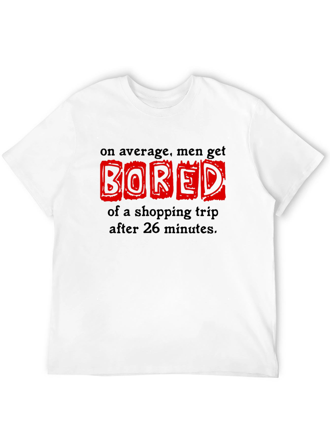 Mens Shopping Trip Boredom Graphic Tee