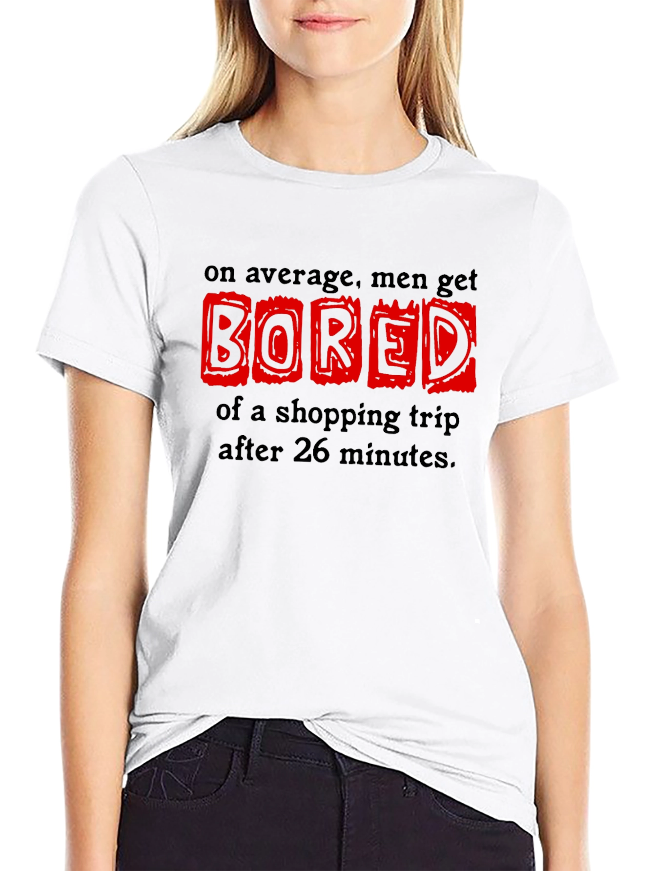 Mens Shopping Trip Boredom Graphic Tee