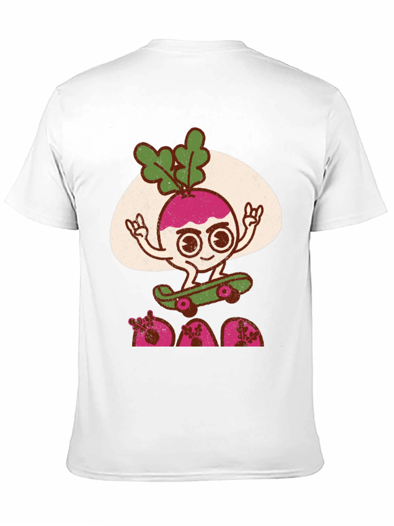 Radish Skateboarder Graphic T-Shirt - Cool Veggie Tee
