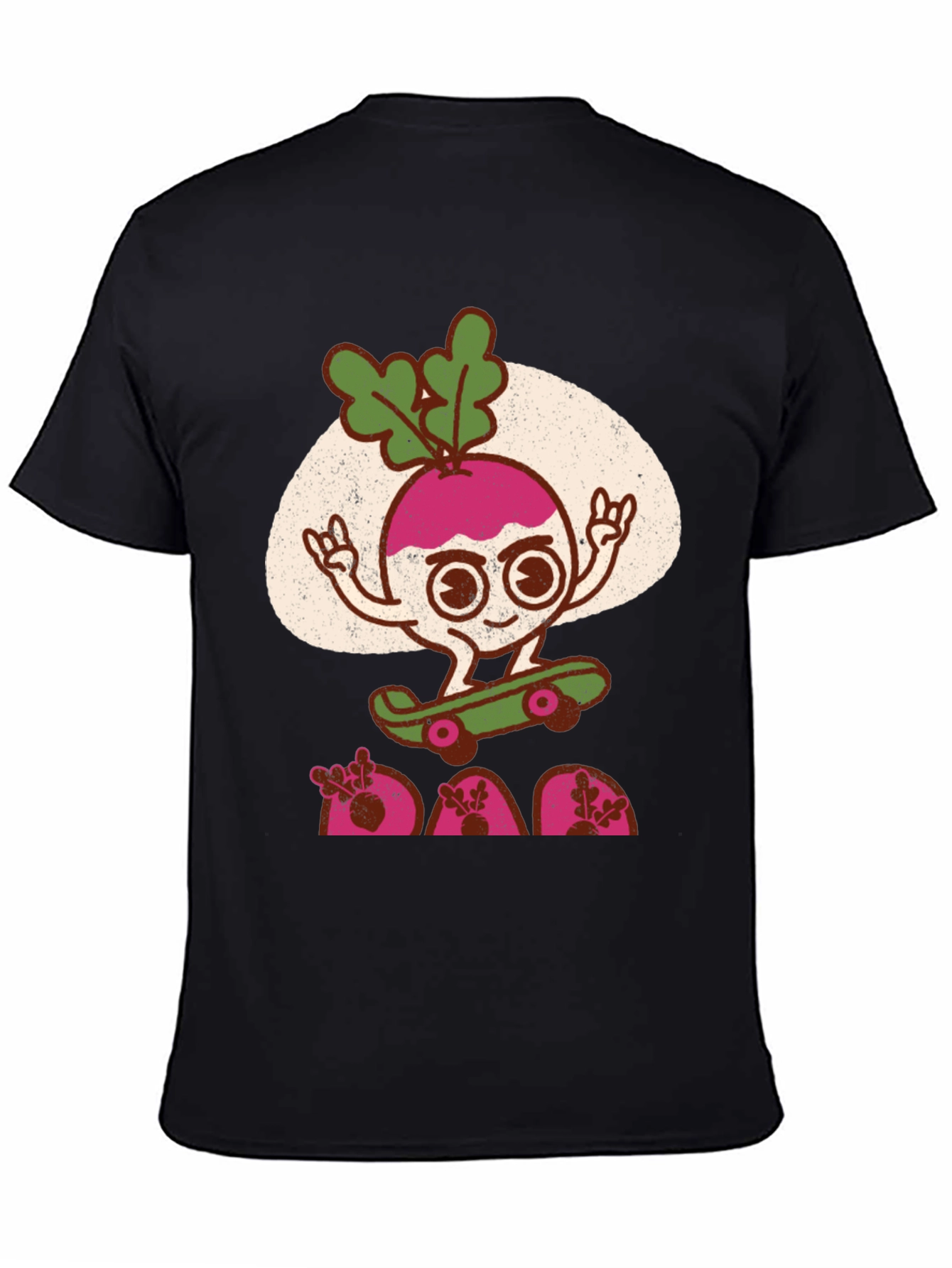 Radish Skateboarder Graphic T-Shirt - Cool Veggie Tee
