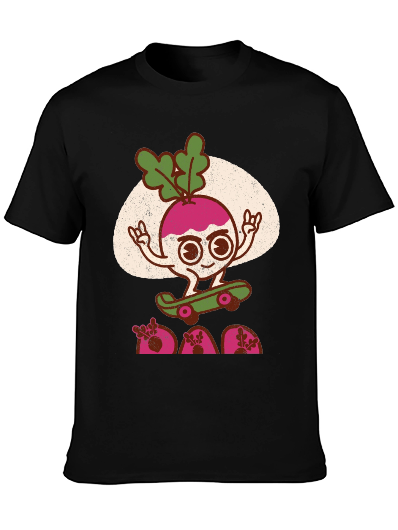 Radish Skateboarder Graphic T-Shirt - Cool Veggie Tee