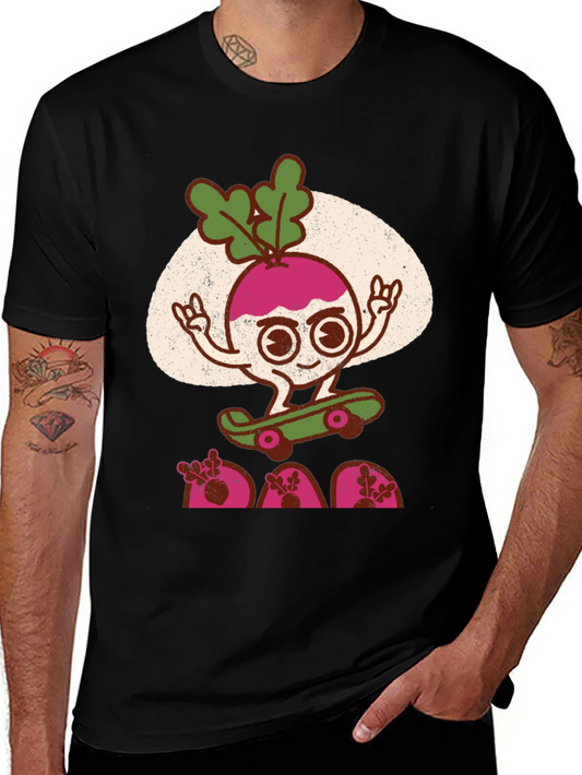 Radish Skateboarder Graphic T-Shirt - Cool Veggie Tee