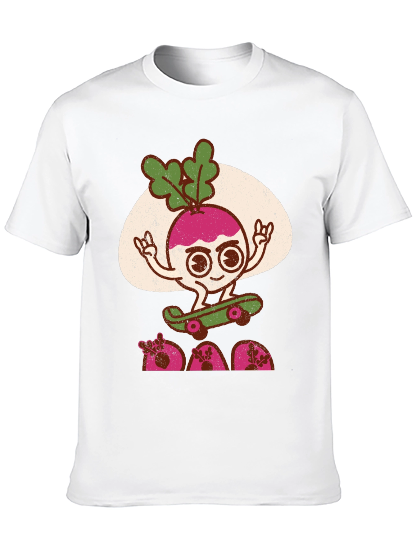 Radish Skateboarder Graphic T-Shirt - Cool Veggie Tee