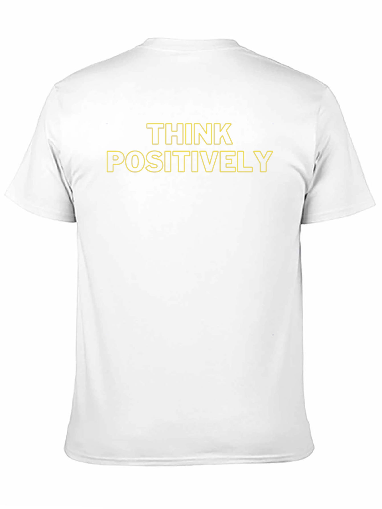 Think Positively Graphic Black T-Shirt