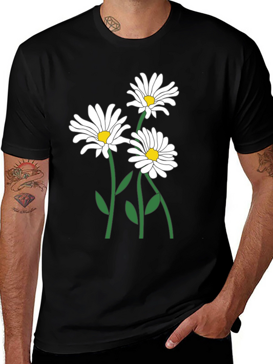 Daisy Graphic Black T-Shirt