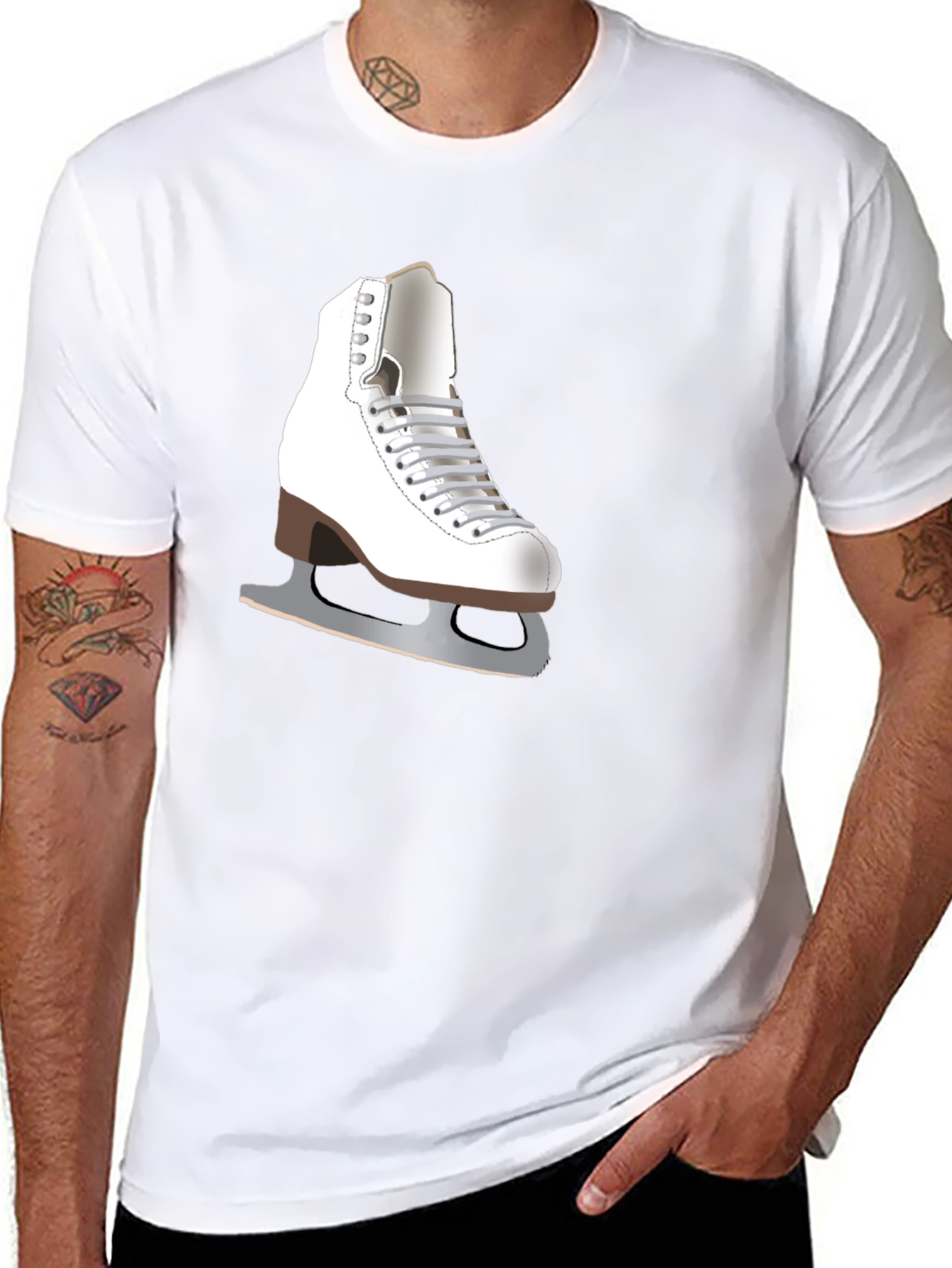 Ice Skate Graphic T-Shirt