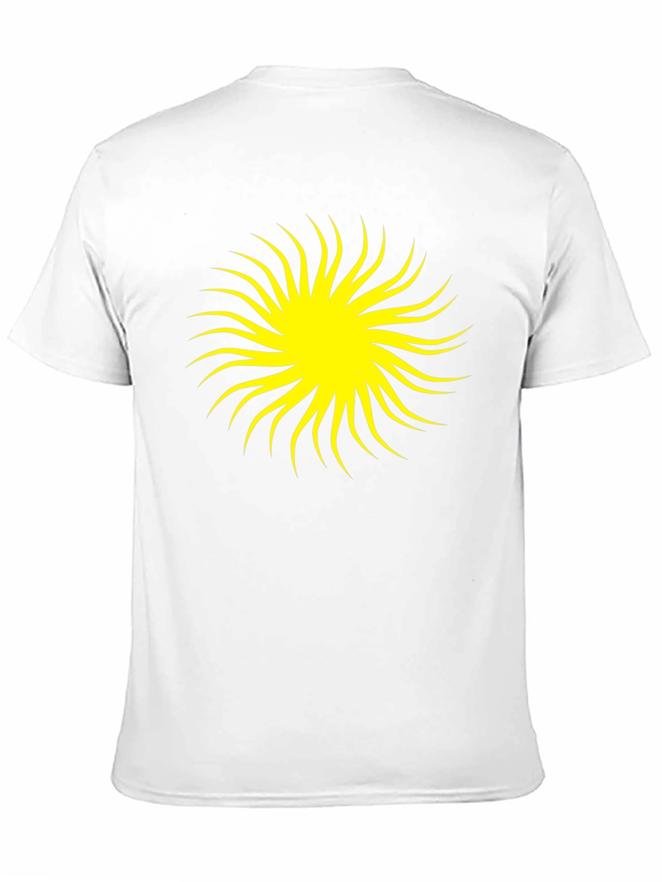 Black Tee with Yellow Burst Graphic