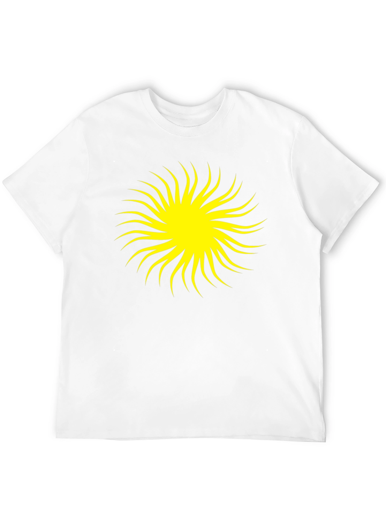 Black Tee with Yellow Burst Graphic