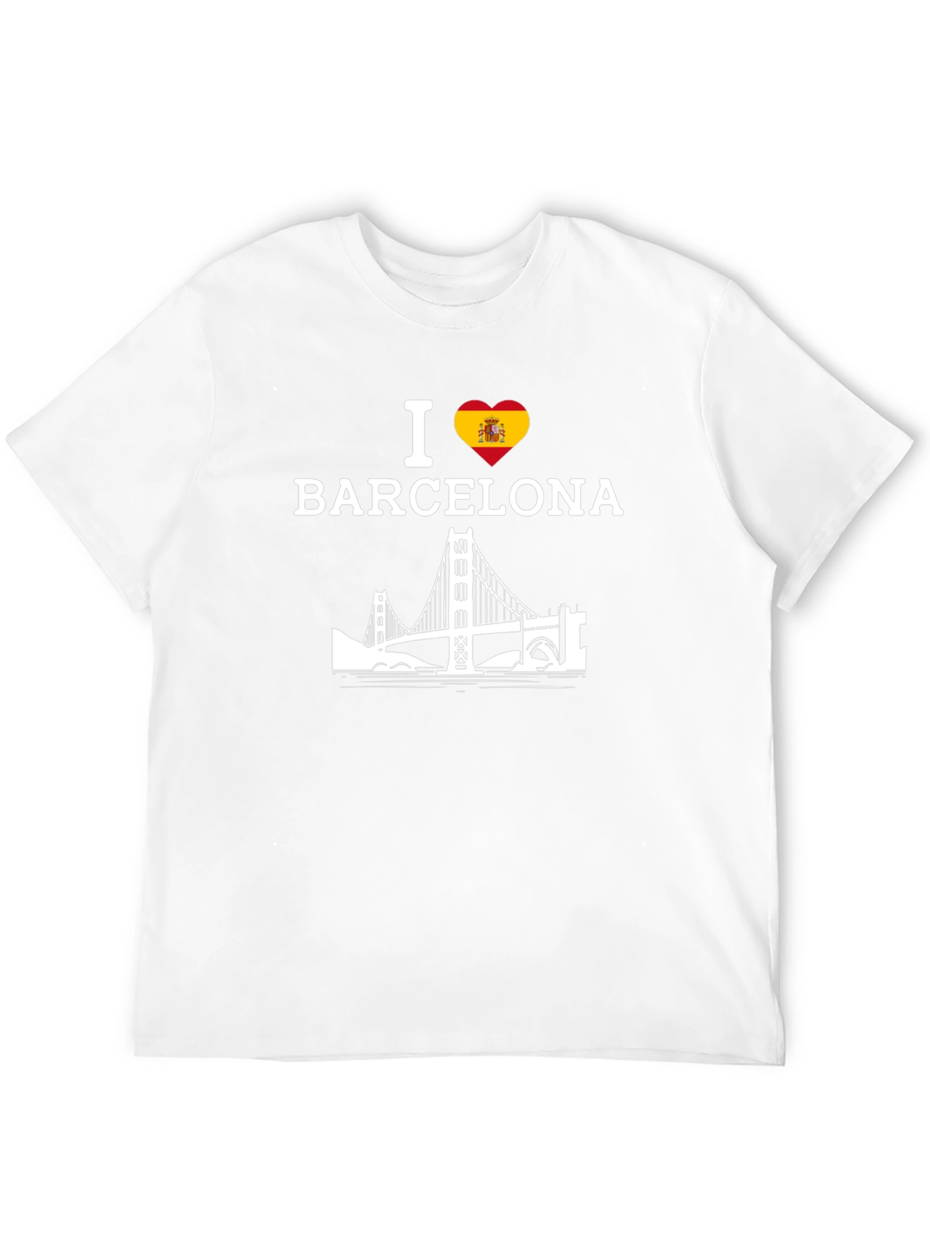 I Love Barcelona Black T-Shirt