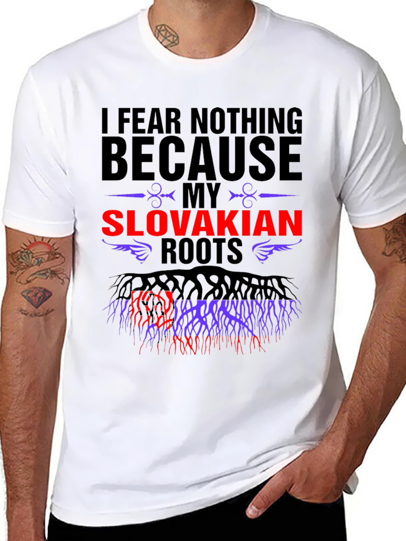 Slovakian Roots Graphic T-Shirt - Fear Nothing Tee