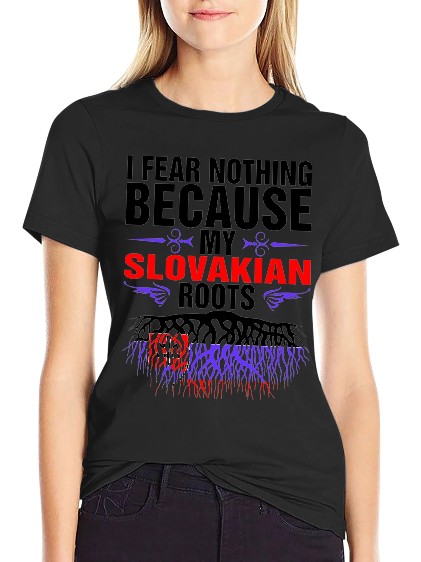 Slovakian Roots Graphic T-Shirt - Fear Nothing Tee