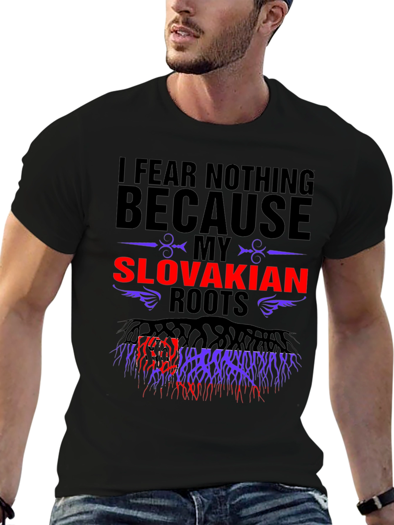 Slovakian Roots Graphic T-Shirt - Fear Nothing Tee