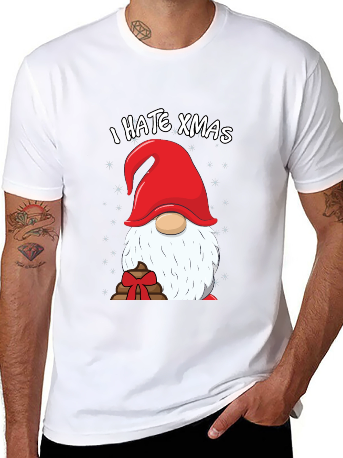 I Hate Xmas Gnome Graphic Tee