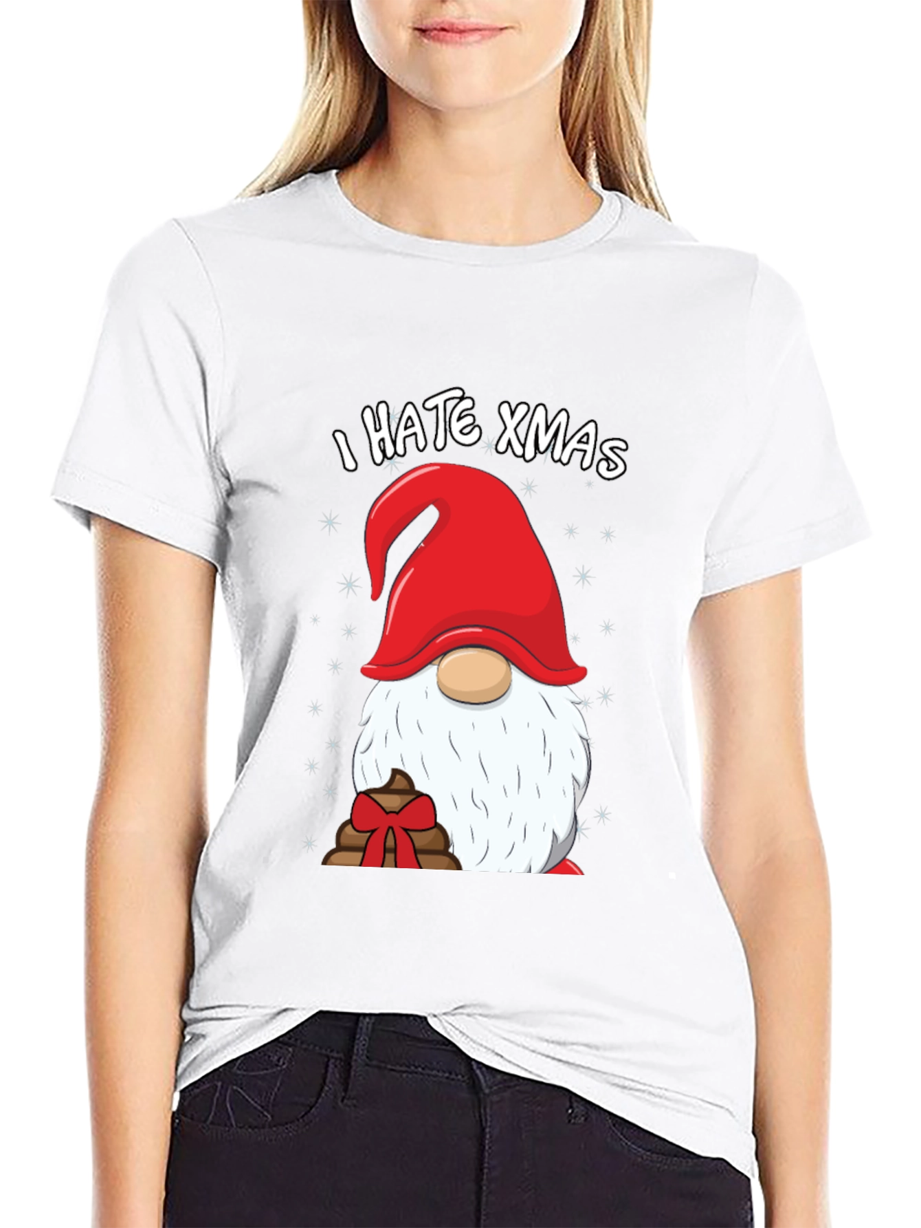 I Hate Xmas Gnome Graphic Tee