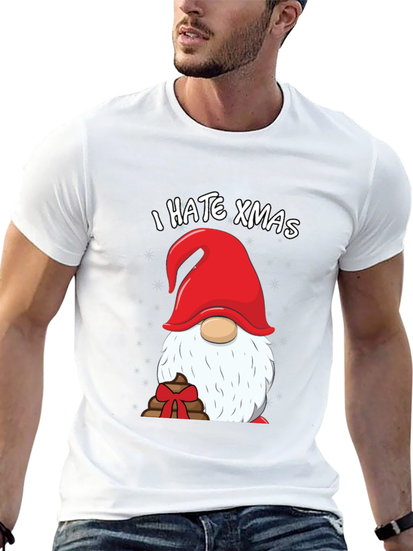 I Hate Xmas Gnome Graphic Tee