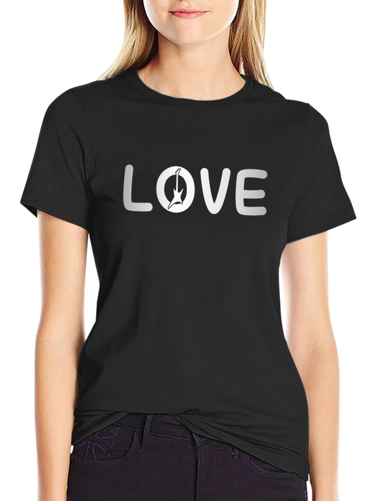 Love Guitar Graphic T-Shirt