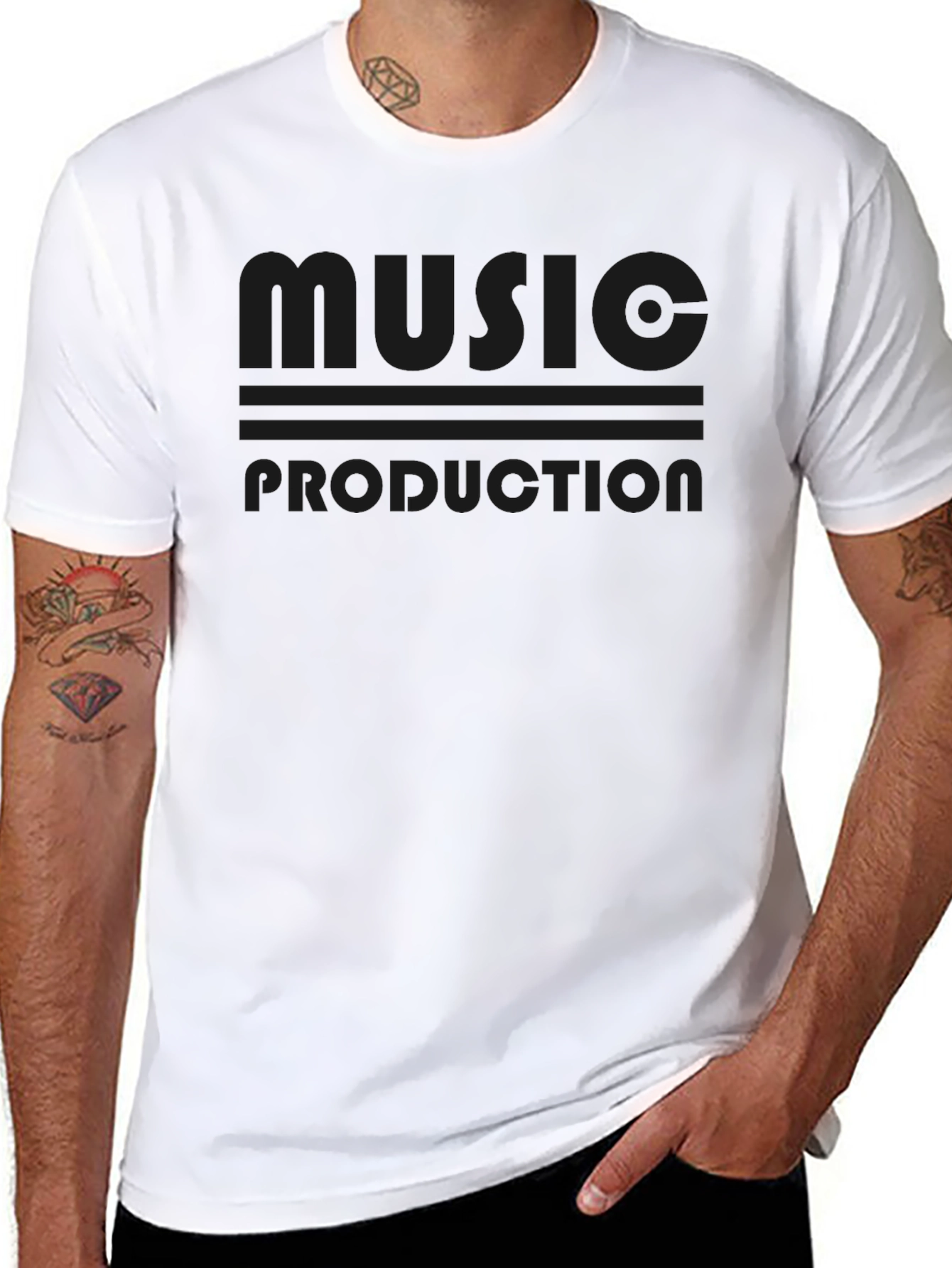 Music Production Black Tee