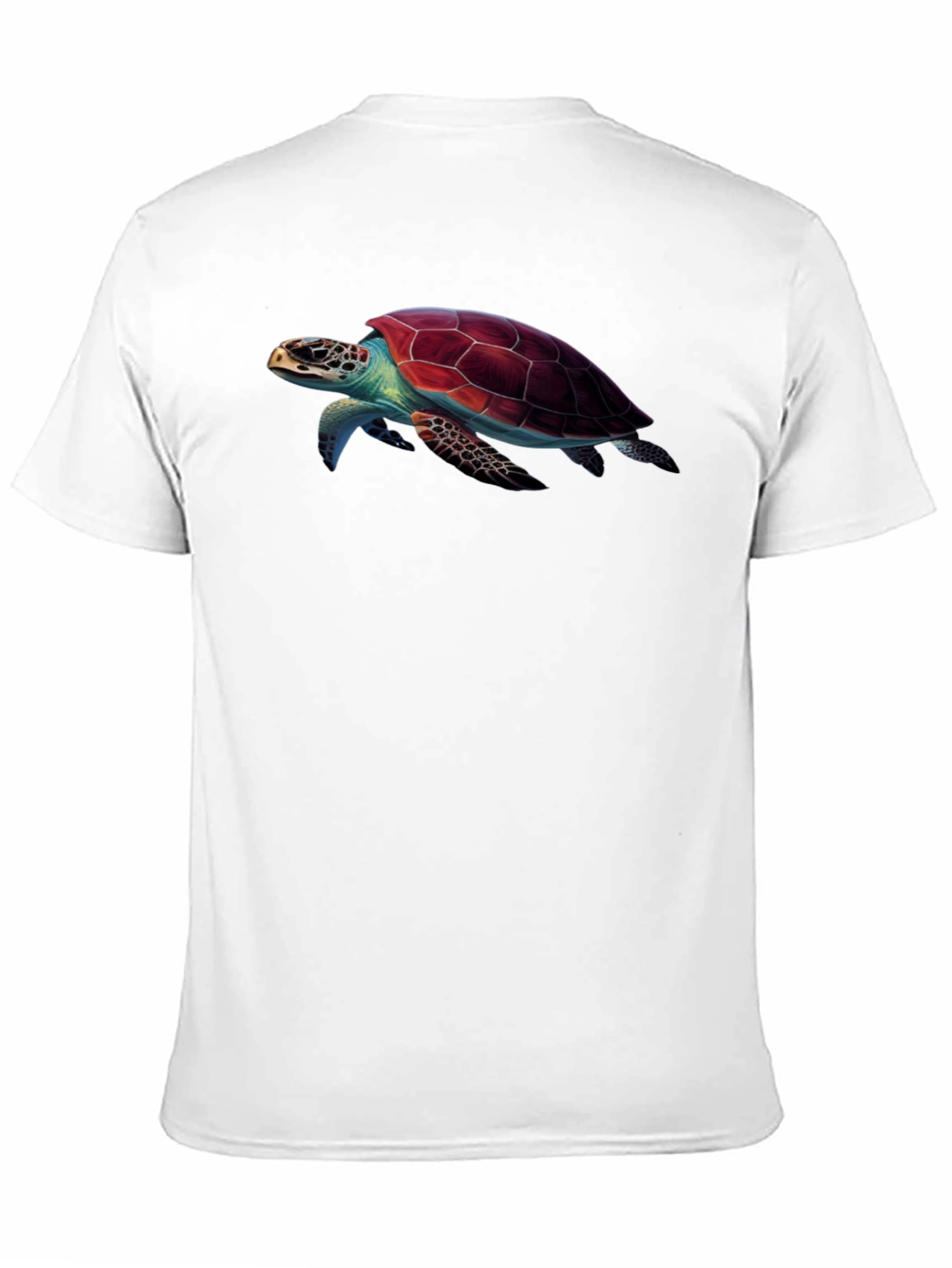 Sea Turtle Graphic Print Black T-Shirt