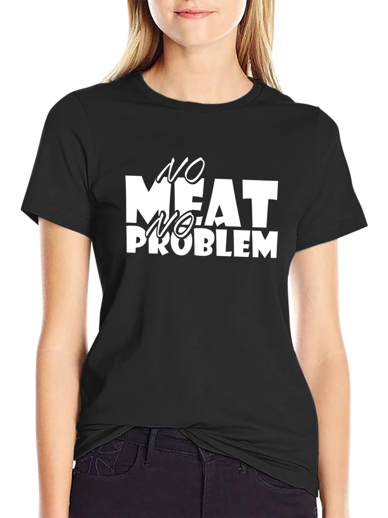 No Meat No Problem Graphic T-Shirt