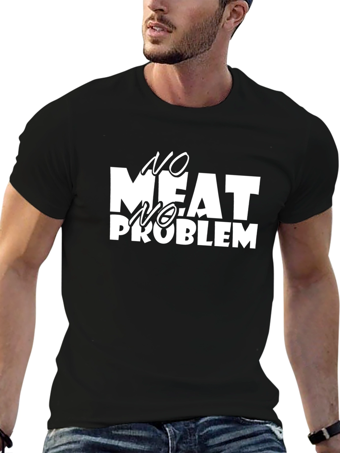 No Meat No Problem Graphic T-Shirt