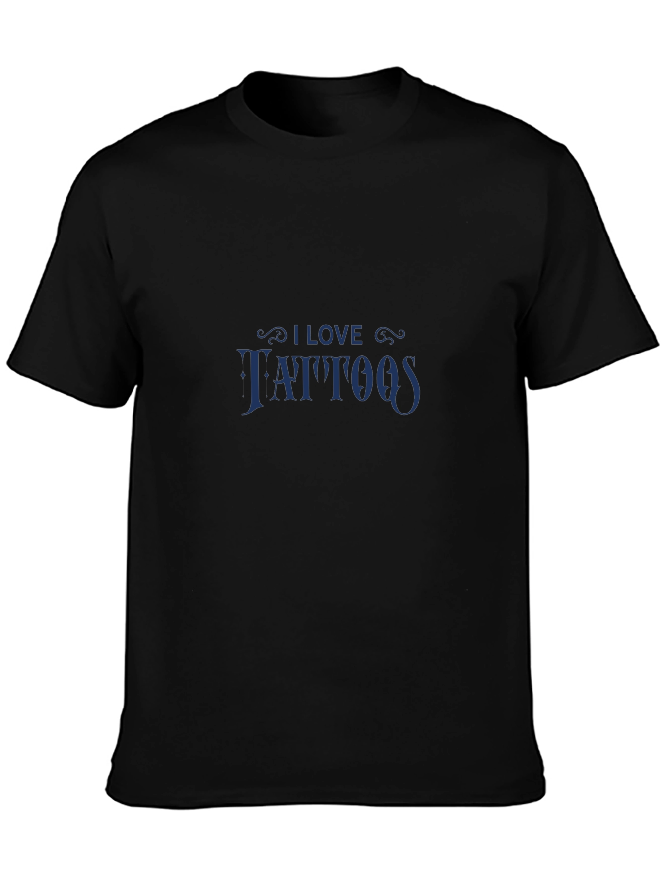 I Love Tattoos Graphic Tee - Mens Black T-Shirt