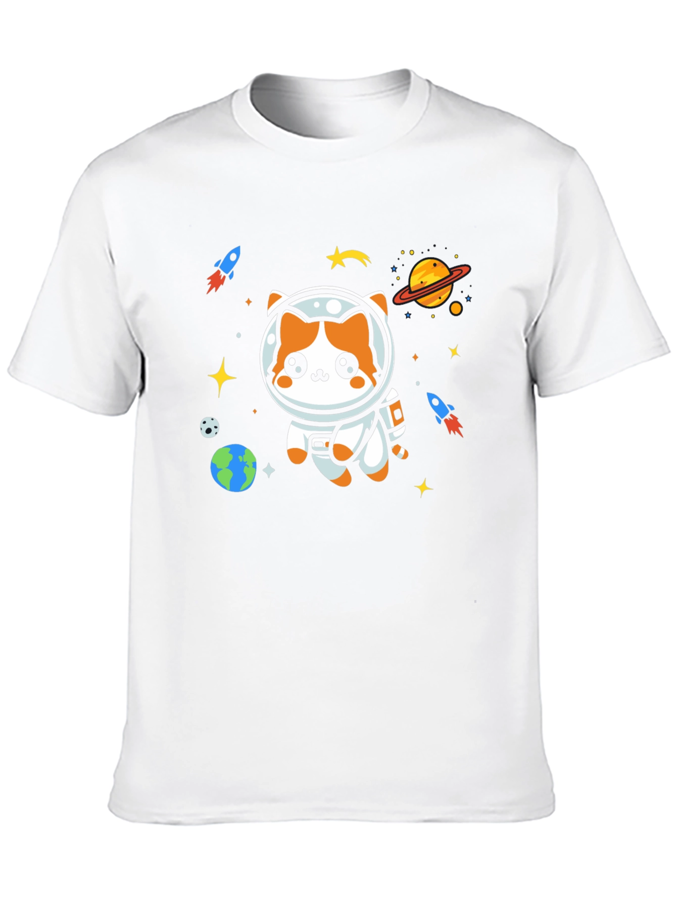 Space Cat T-Shirt - Astronaut Kitty Tee