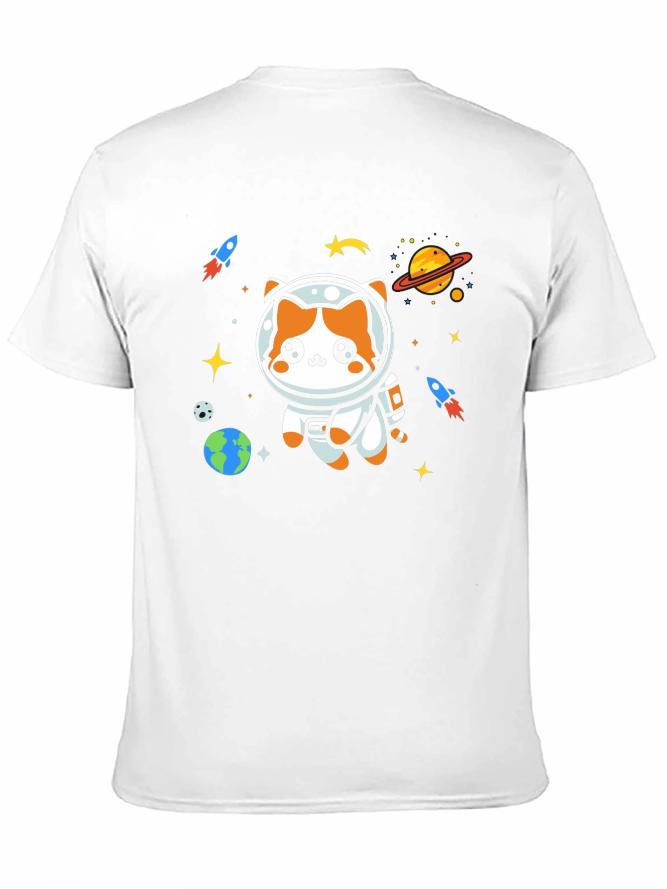 Space Cat T-Shirt - Astronaut Kitty Tee