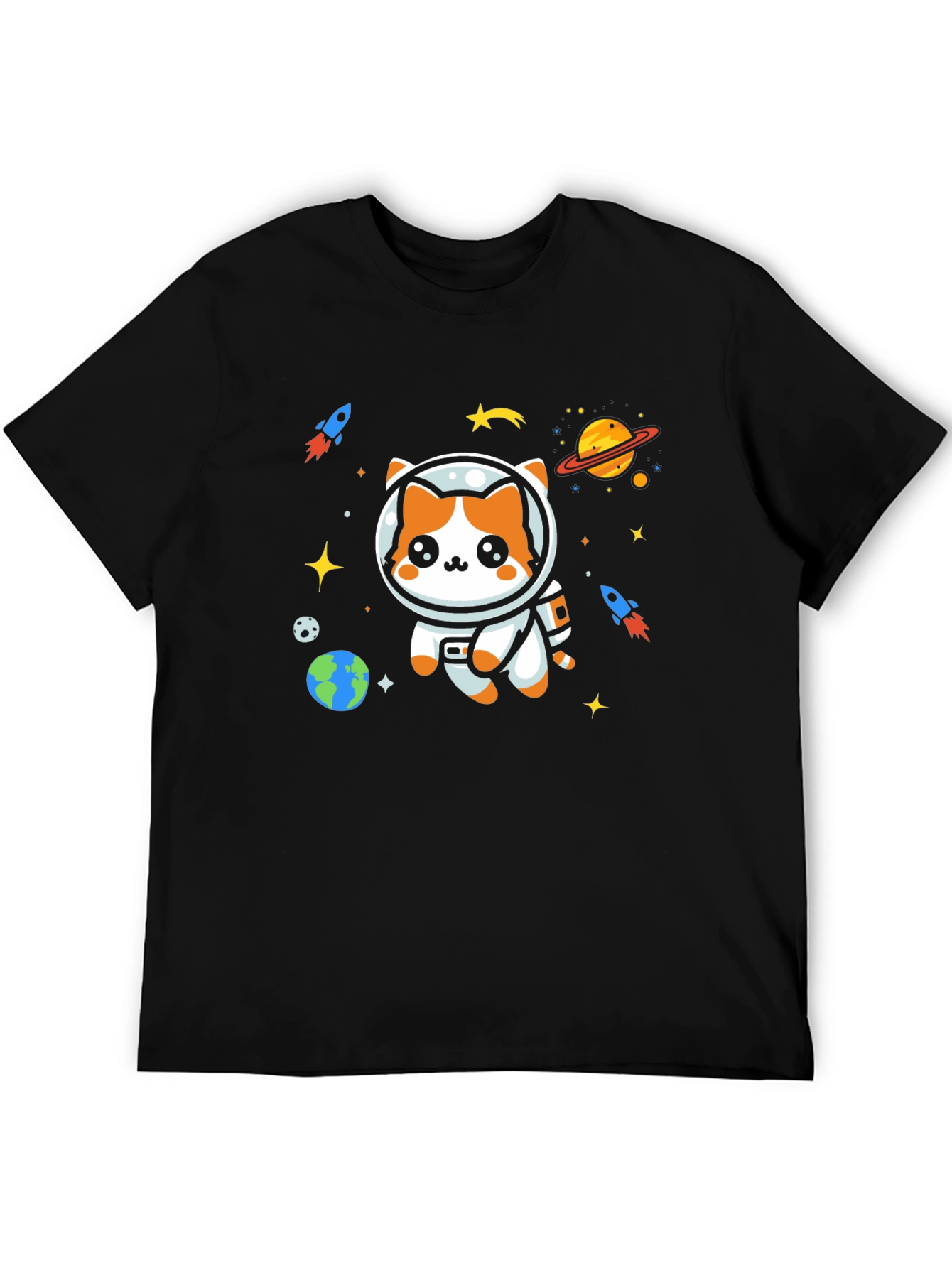 Space Cat T-Shirt - Astronaut Kitty Tee