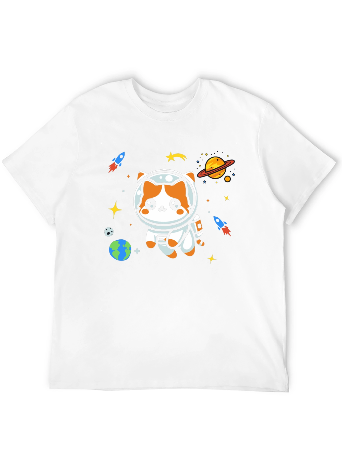 Space Cat T-Shirt - Astronaut Kitty Tee