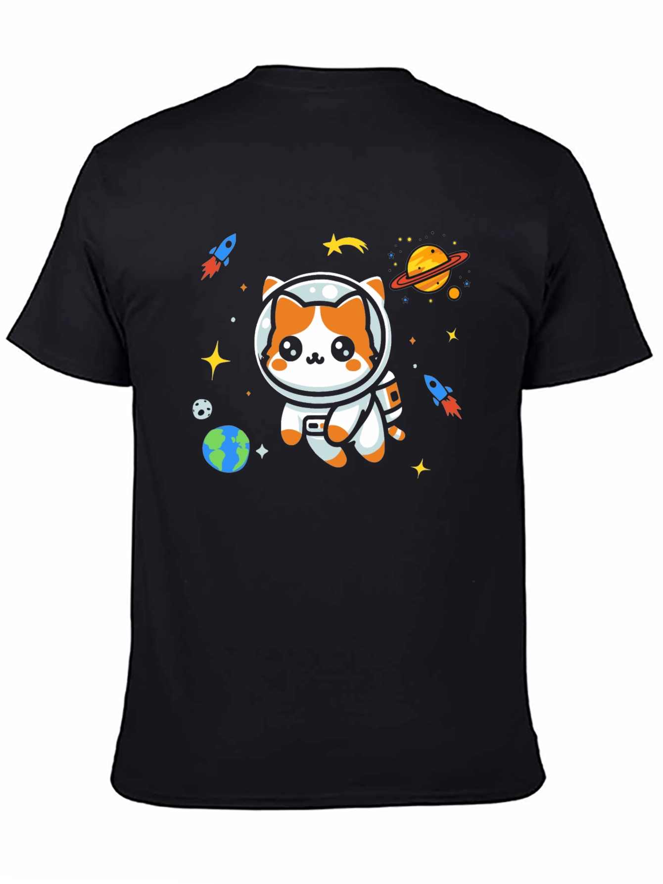 Space Cat T-Shirt - Astronaut Kitty Tee