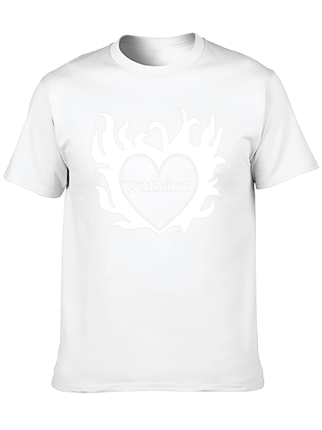 Warrior Heart Graphic T-Shirt - Stylish Black Tee