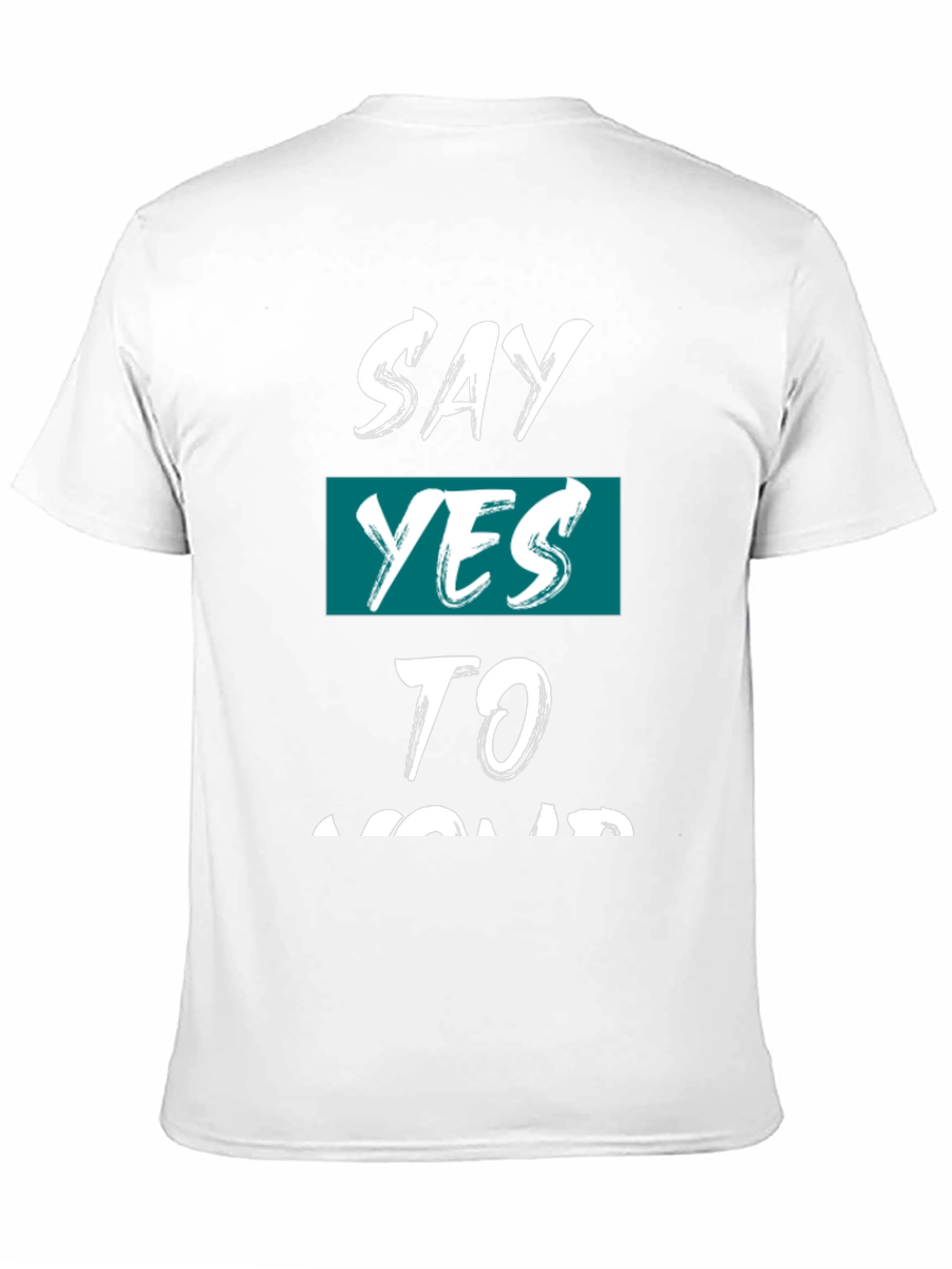 Say Yes Graphic Tee - Motivational Black T-Shirt