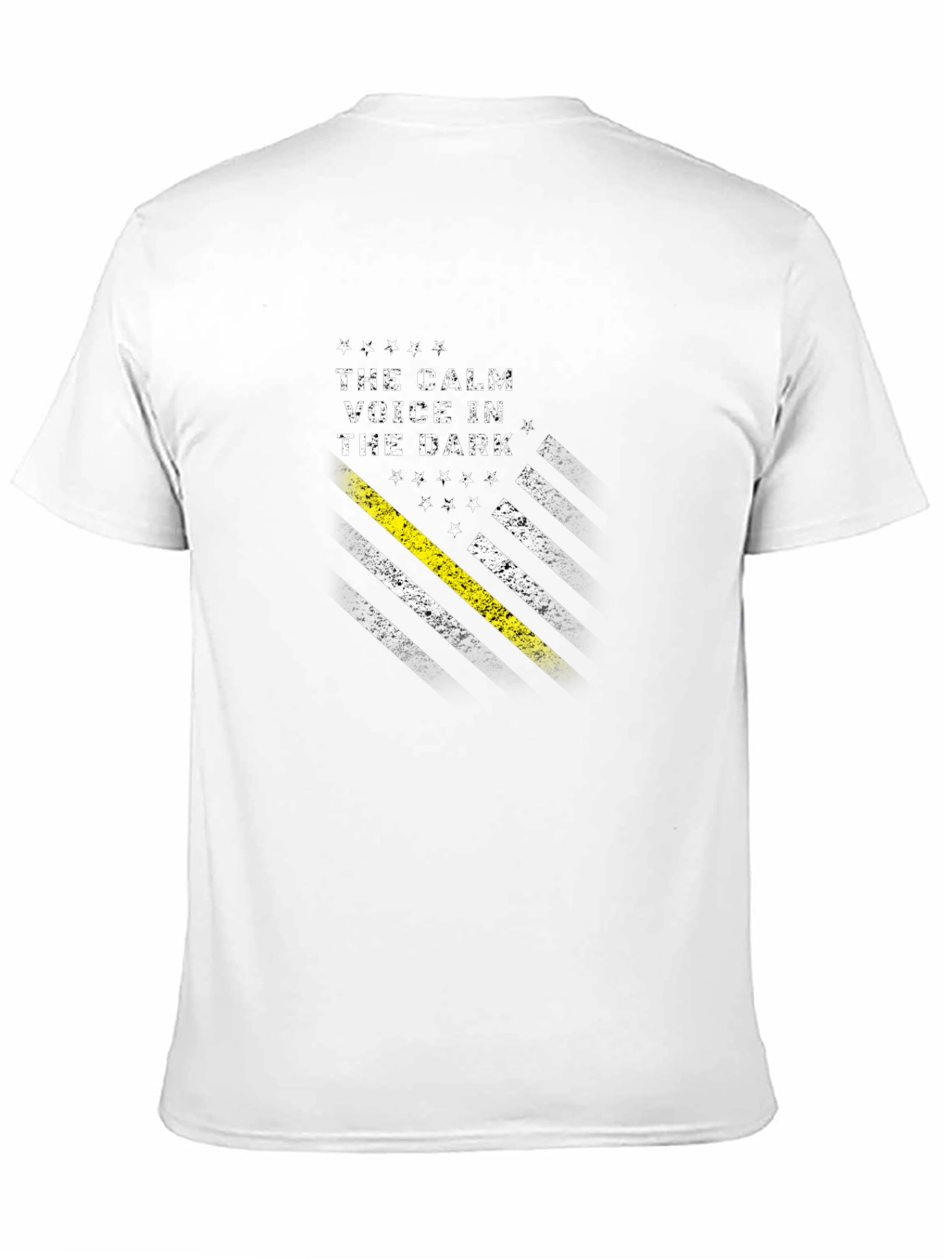 Calm Voice in the Dark Thin Yellow Line T-Shirt