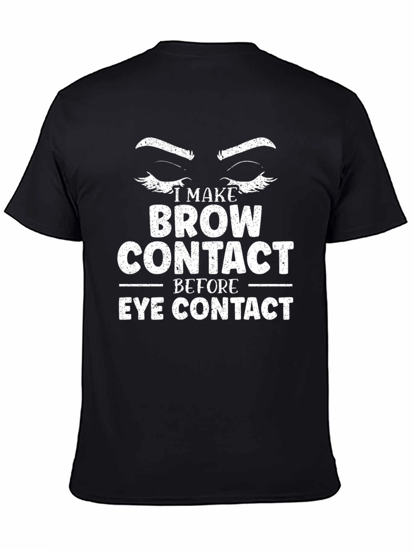 Funny Eyebrow Contact Graphic Tee