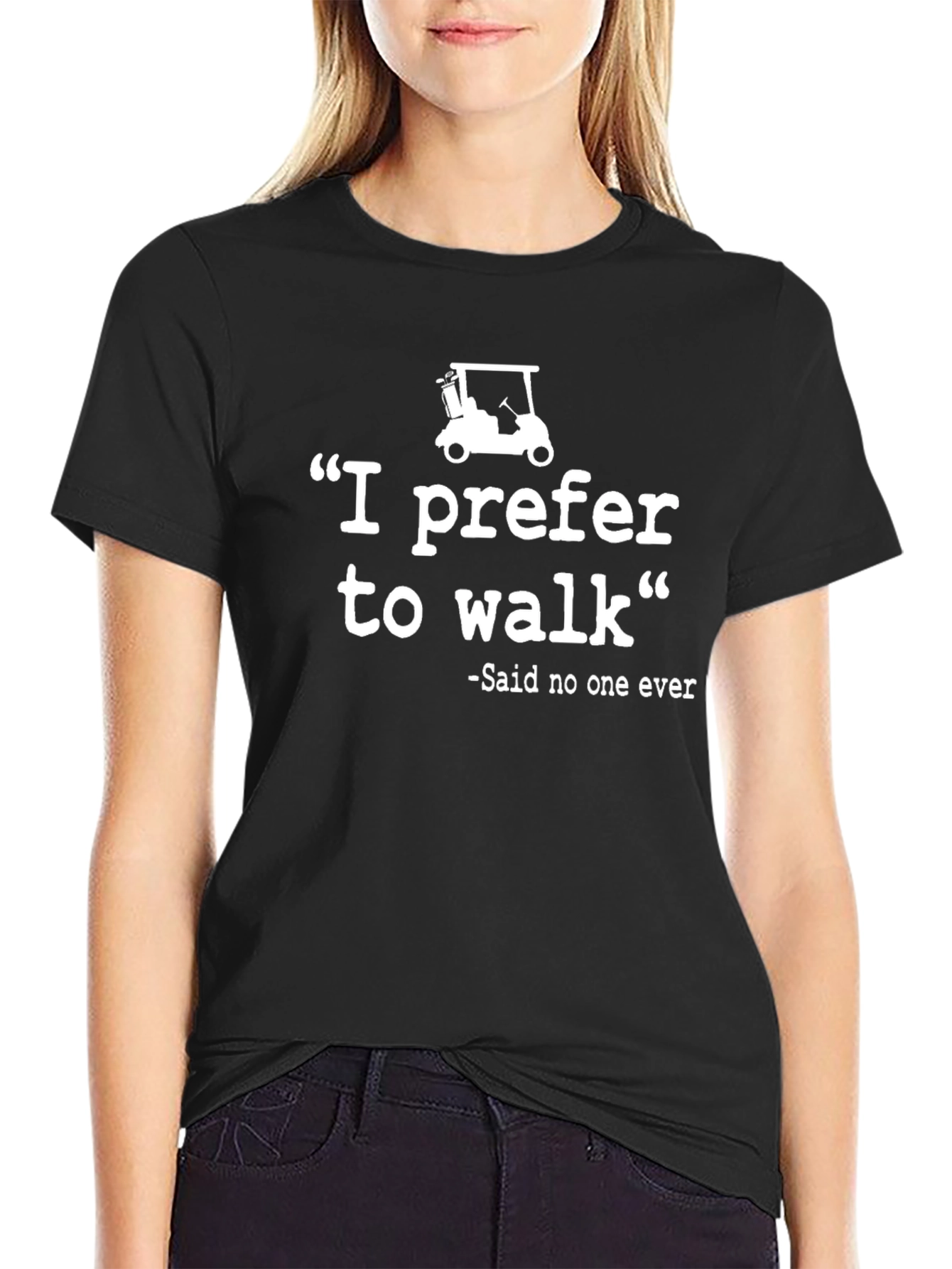 I Prefer To Walk Golf Humor T-Shirt