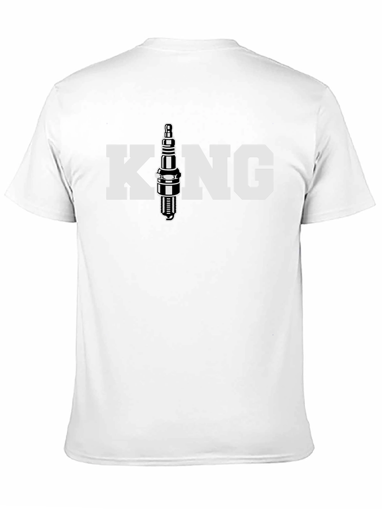 King Spark Plug Graphic Tee - Black Cotton T-Shirt