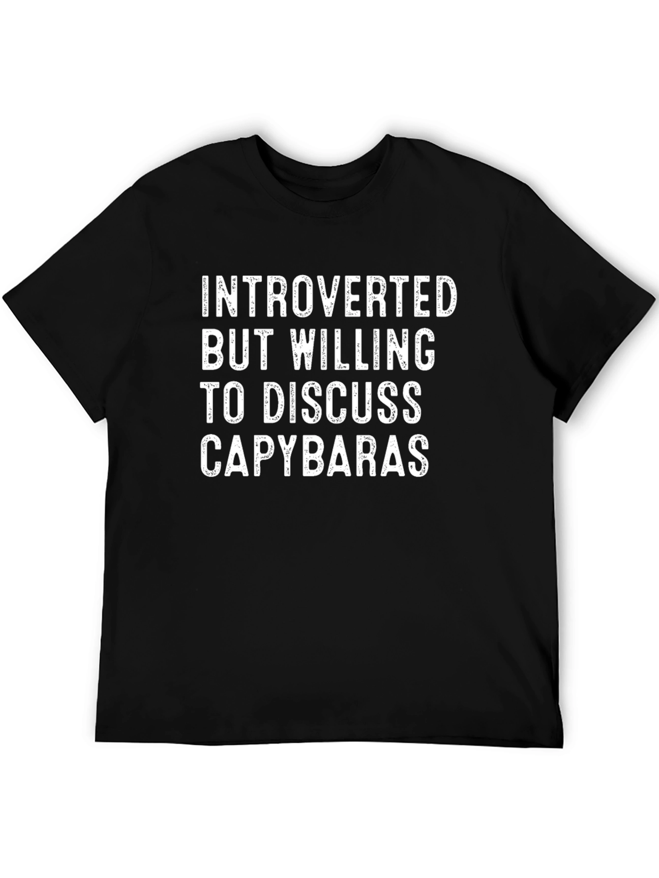 Introverted Capybara T-Shirt - Funny Animal Lover Tee