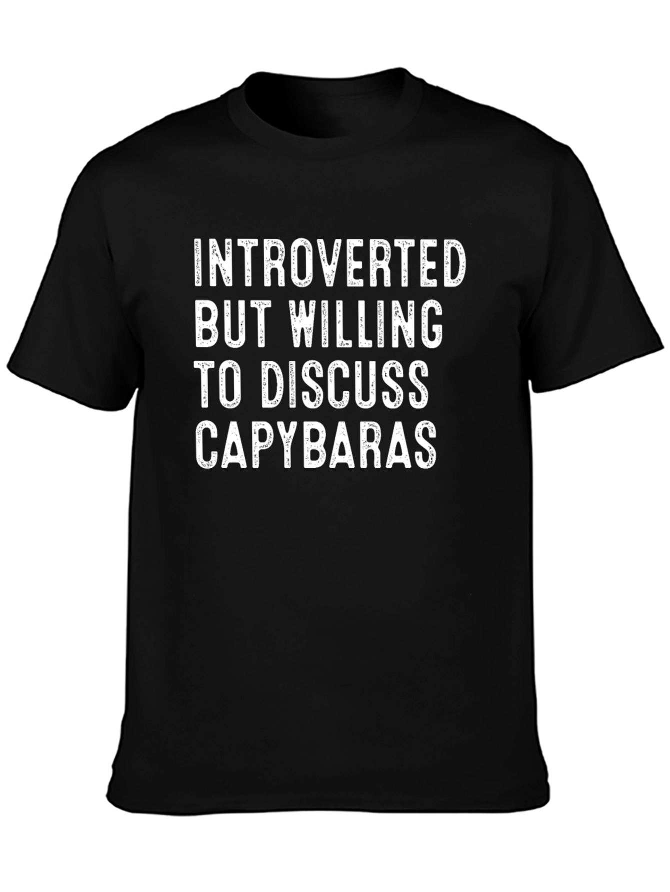 Introverted Capybara T-Shirt - Funny Animal Lover Tee