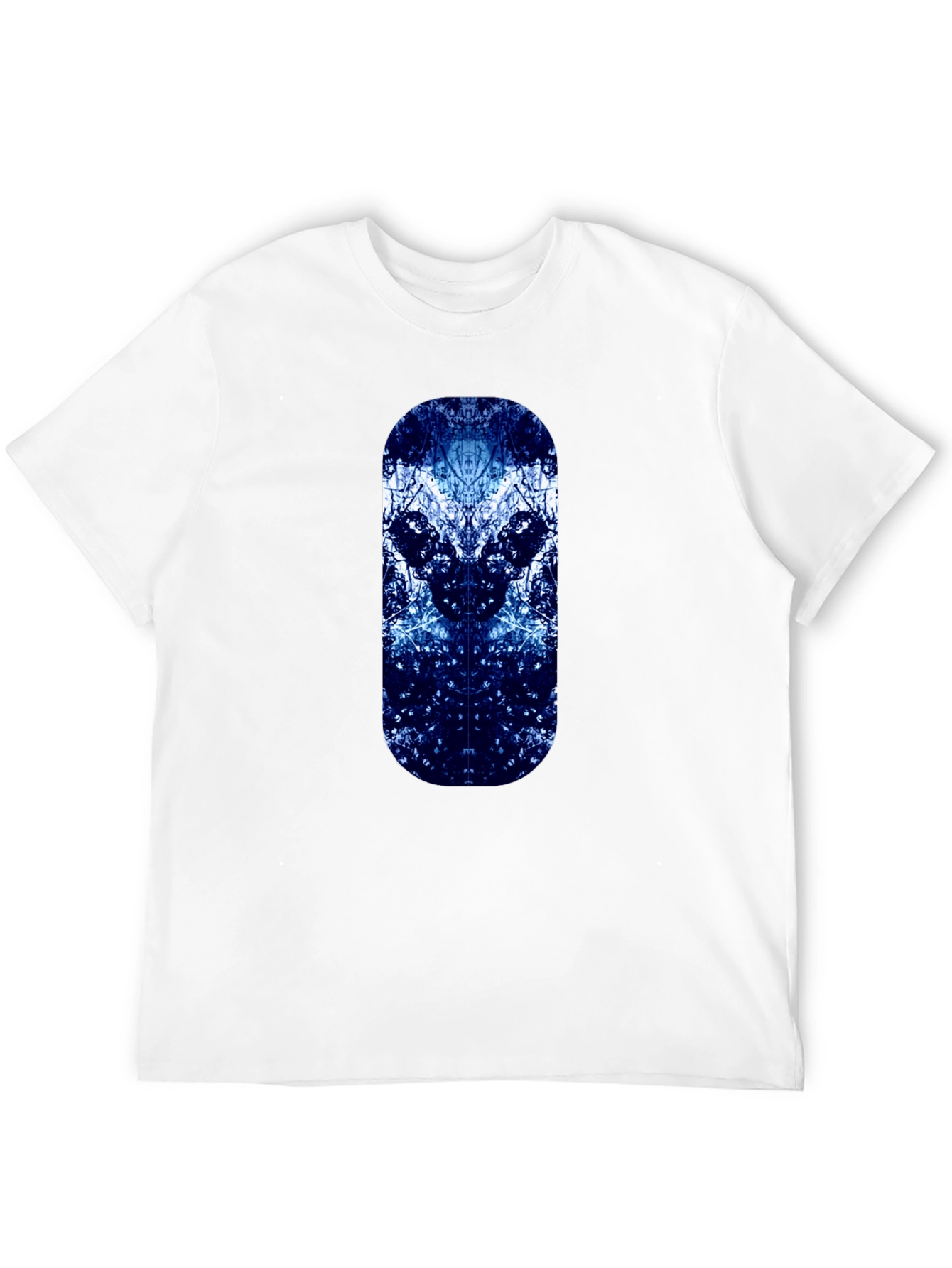 Abstract Tree Design Black T-Shirt